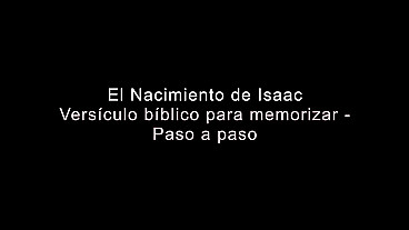El nacimiento de Isaac - Paso a Paso